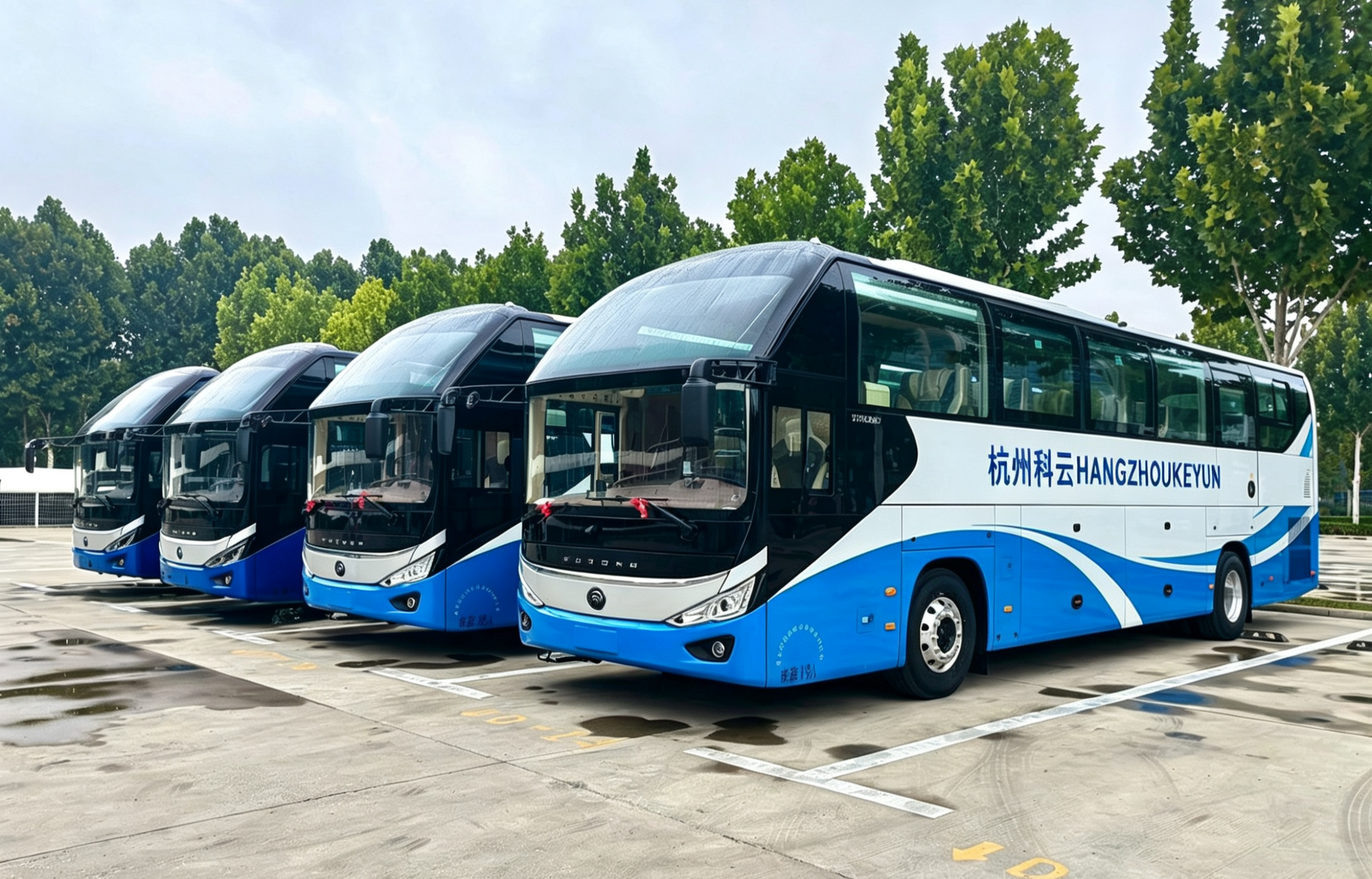 30-56座大型旅游大巴车队